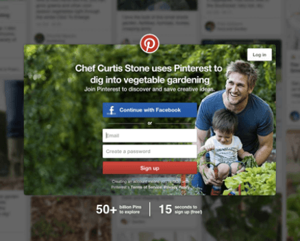  Super Call To Action Pinterest Zaloguj się przez Facebooka