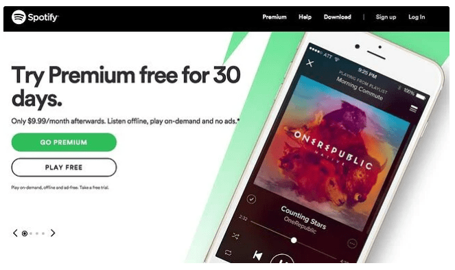  Call To Action Spotify Usługa Premium